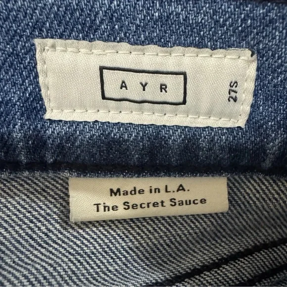 AYR Straight Leg Jeans in Medium Blue Wash - Picture 6 of 8